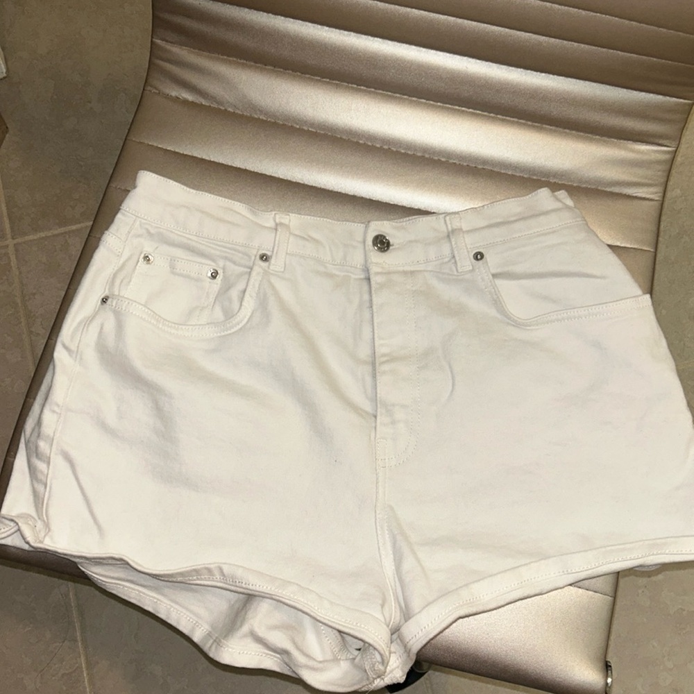 White ASOS shorts